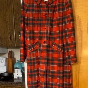 Pendleton Red and Green Plaid Coat. N w o t. I think it runs small